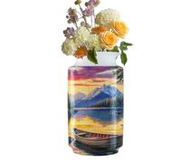3D Jigsaw Puzzle Vase, Decorative Model Kit, Challenging Craft Activity, Interlocking Design Durabled Material Elegant Home Decor Christmas Mothers Day Present, 4.53x8.07 Inches