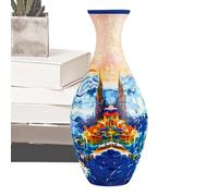 3D Jigsaw Puzzle Vase For Adults - Unique Flower Vase - Jigsaw Planter, Flower Vases Puzzles, Made by 160 Curved Puzzles For House Warming Decor