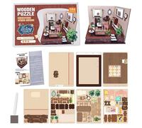 3D,Juguete para Desarrollar Habilidades Motoras Finas | Puzzle 3D de Casa en Miniatura,para Niños, Estudiantes, Adolescentes en Dormitorio, Estudio