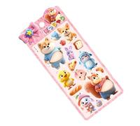 3D Kids Stickers - Raised Decorative Craft Decals Set | Colorful Textured Adhesive Cute Peel And Stick Design for Laptops, Walls, Guitars, Suitcases, Notebooks or Planners