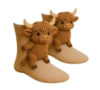 3D Knit Animal Socks, 2026 Animal Socks Hand Crocheted, Funny Novelty Christmas Floor Sock, Warm Embrace
