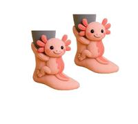 3D Knit Animal Socks, Animal Socks Hand Crocheted, Many Styles to Choose From, Warm and Comfortable for Autumn and Winter (salamander)
