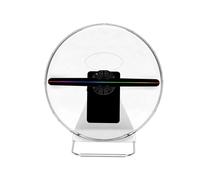3D LED Hologram Fan Projector 30cm Advertising Display with Protective Cover, WiFi APP Control, Programmable EU Plug