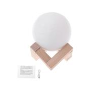 3D LED Luna Night Light Moon Lamp Desk USB Charging for Touch protective materia