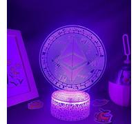 3D led Luz luminosa con base desmontable de 7 colores, lámpara de decoración del dormitorio, luz nocturna para Navidad aniversario sala de decoración Zurück zur Schule Luz USB ajustable