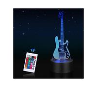 3D LED Night Light Optical Illusion Lamp with 16 Color Change and Smart Touch & Remote Control Bedside Lamp Kids Christmas Birthday Gift for Girls Boy