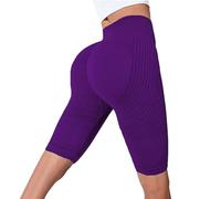 3D Leggings Cellulite Compression-Anti Cellulite Leggings for Women High Waisted for Gym Workout (Purple,S)