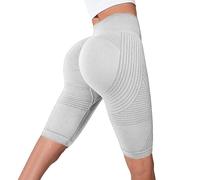 3D Leggings Cellulite Compression-Anti Cellulite Leggings for Women High Waisted for Gym Workout (White,XL)