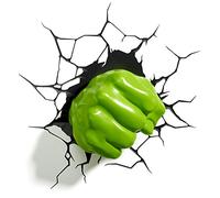 3D Light FX Luz led para Pared con Forma del puño Derecho de Hulk de Marvel, lámpara de decoración en 3 Dimensiones