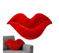 3D Lip Pillow, Large Lips Pillow, Stuffed Decoration Scene Prop | 3D Lip Velvet Throw Pillows- For Living Room Bedroom Couch Sofa Valentine's Day Housewarming Birthday