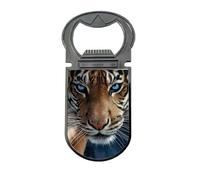 3D LiveLife Abrebotellas de Deluxebase - Abrebotellas magnético con diseño de tigre 3D lenticular. Abridor de botellas magnético para frigorífico para botellas de cerveza y accesorios de bar para el