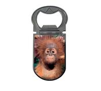 3D LiveLife Abridor de botellas de lujo Orang-után de Deluxebase. Abridor de botellas con diseño de mono, imán para nevera y accesorios para el hogar, viajes y regalos