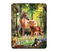 3D LiveLife Imán - Ciervos al Amanecer de Deluxebase. Imán de Nevera lenticular 3D con diseño de Ciervo. Adorno magnético para niños y Adultos con ilustración del reconocido Artista David Penfound