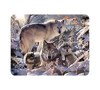 3D LiveLife Imán - Lobos de Invierno de Deluxebase. Imán de Nevera lenticular 3D con diseño de Lobo. Adorno magnético para niños y Adultos con ilustración del reconocido Artista David Penfound