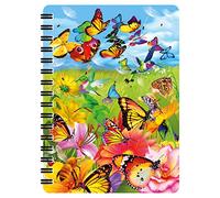 3D LiveLife Jotter de la mariposa del alboroto mantequilla de Deluxebase. A6 clasificó el cuaderno espiral lenticular.