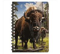 3D LiveLife Jotter - The Head of the Herd from Deluxebase. Cuaderno en espiral 3D x A6 con páginas de papel reciclado liso. Obra de arte con licencia del reconocido artista David Penfound