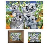3D LiveLife Lenticular Cuadros Decoración - Abrazo del koala de Deluxebase. Poster 3D sin marco de koalas. Obra de arte original con licencia del reconocido artista, Michael Searle