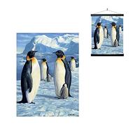 3D LiveLife Lenticular Cuadros Decoración - Antártico de Deluxebase. Poster 3D sin marco de pingüinos. Obra de arte original con licencia del reconocido artista, Robert Hautman