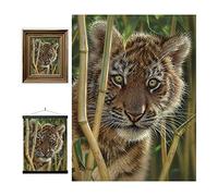 3D LiveLife Lenticular Cuadros Decoración - Descubrimiento de Deluxebase. Poster 3D sin marco de tigres. Obra de arte original con licencia del reconocido artista, Collin Bogle