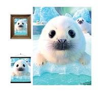 3D LiveLife Lenticular Cuadros Decoración - Focas de Deluxebase. Poster 3D sin marco del océano. Obra de arte original con licencia del reconocido artista, David Penfound