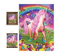 3D LiveLife Lenticular Cuadros Decoración - Pony rosa de Deluxebase. Poster 3D sin marco de caballos. Obra de arte original con licencia del reconocido artista, Michael Searle