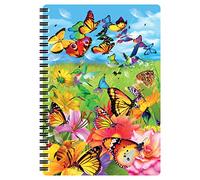 3D LiveLife Libreta A5 - Mariposas de Deluxebase. 80 páginas de bloc de notas lenticular 3D de mariposas e ilustraciones con licencia del reconocido artista Michael Searle