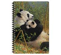 3D LiveLife Libreta A5 - Nueva Dinastía de Deluxebase. 80 páginas de bloc de notas lenticular 3D de panda e ilustraciones con licencia del reconocido artista Beth Hoselton