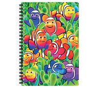 3D LiveLife Libreta A5 - Payasetes de Deluxebase. 80 páginas de bloc de notas lenticular 3D de peces payaso e ilustraciones con licencia del reconocido artista Michael Searle