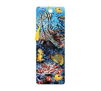 3D LiveLife Marcapaginas - Arrecife de Deluxebase. Un marcapáginas de arrecife de coral con 3D lenticular e ilustraciones con licencia del reconocido artista Steven Michael Gardner