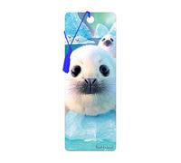 3D LiveLife Marcapaginas - Foca de Deluxebase. Un marcapáginas de focas con 3D lenticular e ilustraciones con licencia del reconocido artista David Penfound