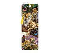 3D LiveLife Marcapaginas - Leopardo en el árbol de Deluxebase. Un marcapáginas de leopardos con 3D lenticular e ilustraciones con licencia del reconocido artista Jan Patrik Kra