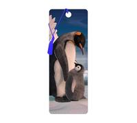 3D LiveLife Marcapaginas - Pingüino de Deluxebase. Un marcapáginas de pingüinos con 3D lenticular e ilustraciones con licencia del reconocido artista David Penfound