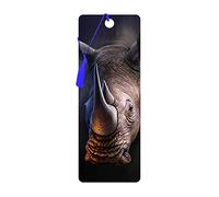 3D LiveLife Marcapaginas - Rinoceronte blanco de Deluxebase. Un marcapáginas de rinocerontes con 3D lenticular e ilustraciones con licencia del reconocido artista David Penfound