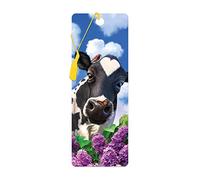 3D LiveLife Marcapaginas - Vaca curiosa de Deluxebase. Un marcapáginas de vacas con 3D lenticular e ilustraciones con licencia del reconocido artista Jerry LoFaro