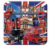3D LiveLife Posavasos de Corcho - Visita a Londres de Deluxebase. Posavasos de Corcho de Londres Lenticular 3D, con Ilustraciones Originales con Licencia del reconocido Artista Michael Searle
