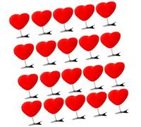 3D Love Heart Hair Clip Set para Adultos Adolescentes Festival Felpa Clip Lateral Día de San Valentín Colección Festival Fiesta Sombrero