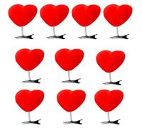 3D Love Heart Hair Clip Set para Adultos Adolescentes Festival Felpa Clip Lateral Día de San Valentín Colección Festival Fiesta Sombrero