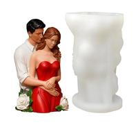 3D Lovers Mold - Romantic Realistic Mould, Hugging Couple Shape | Valentine Wedding Crafting Supplies, Adult Beginner Professional Studio Tool With Flexible Silicone Material