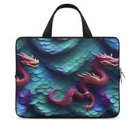 3D Magical Dragon Scales - Funda ultrafina, ligera e impermeable para portátil de 17 pulgadas, material de neopreno duradero, bolsa protectora portátil para computadora con correa de mano