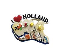 3D Mapa de Holanda Refrigerador Imán de Nevera Recuerdos Turísticos Hecho A Mano de Resina Artesanía Pegatinas Magnéticas Inicio Cocina Decoración Regalo de Viaje