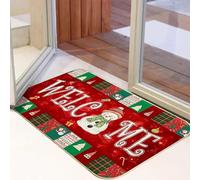 3D mas Them Entrada Felpudos Hogar Bienvenida Alfombra para Dormitorio Baño Interior Exterior Alfombra Antideslizante Oración del Festival - 40x60cm