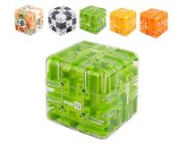 3D Maze Magic Cube & Ball, Large Labyrinth Maze Cube-Engaging Brain Teaser Toy,Spatial Awareness Brain Training Toy,Improve Spatial Recognition and Cultivate Logical Thinking (B)
