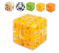 3D Maze Magic Cube & Ball, Large Labyrinth Maze Cube-Engaging Brain Teaser Toy,Spatial Awareness Brain Training Toy,Improve Spatial Recognition and Cultivate Logical Thinking (D)
