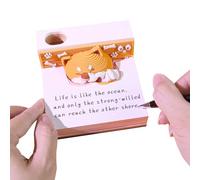 3D Memo Pad - Puppy Sculpture Calendar 2026 | Tear-Off Paper Carving Art Note Pad with Decorative Design, Bookshelf Bedside Library Coffee Table Dining Room Office