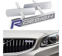 3D Metal Etiqueta Engomada del Coche para Volvo R Design S60 V60 Xc60 S60 V40, Pegatinas Autoadhesiva Cromadas Emblema Etiqueta, Calcomanías para Maletero del Coche,Red-B