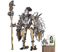 3D Metal Puzzles for Adults - Ancient Chinese Figures, Alloy Puzzle Kit, 500+ Pieces - Assembly Gift & Desktop Decor, Stress- Hobby for Teens and Adults