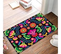 3D Mexican Day of The Dead Entrance Doormat Decor Kitchen Hallway Balcony Runners Rug Living Room Carpet Bedroom Non-Slip Floor Mat-40x60cm