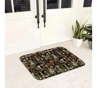 3D Midnight Mushrooms Forest Botánico Night Garden Esterilla Antideslizante Felpuda de Suelo Alfombra de Alfombra para Alfombrillas de Entrada a la Cocina - 50x80cm