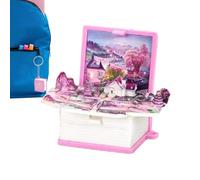 3D-Mini-Popup-Buch-Schlüsselanhänger - Rucksack Schlüsselanhänger Fidget Toys, Kleines Geschenk Für Und Mädchen, Niedliche Schlüsselanhänger Für Autoschlüssel, Lustiges Actionspielzeug Für Kin