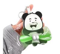 3D Mischief Cat Interactive Keychain, Funny Wiggling Cat Keychain, with Its Spinning Gag Ball Chain Bag Keychain (#5)